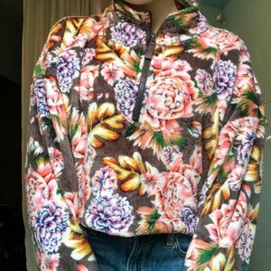 Floral Urban Outfitters fleece!